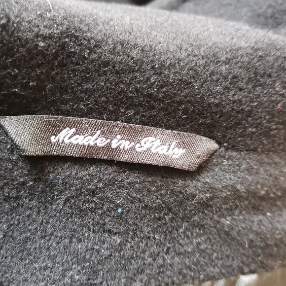 Cinzia Rocca  Dress Coat In Black Color Size 10 - Picture 9 of 9